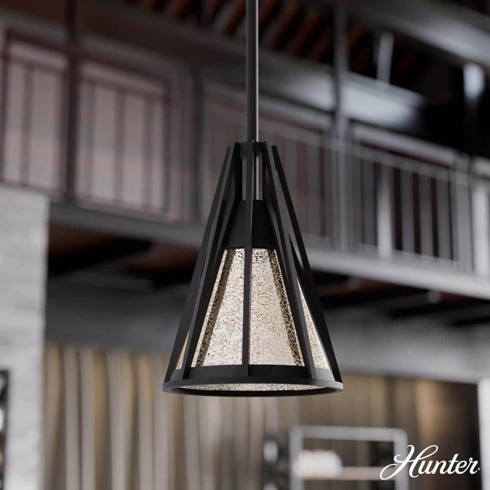 UPC 049694194558 product image for Rafner 1-Light Natural Iron Island Mini Pendant Light with Mercury Glass Shade | upcitemdb.com