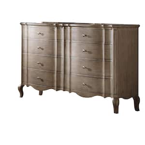 Chelmsford 8-Drawer Antique Taupe Dresser 40 in. x 64 in. x 19 in.