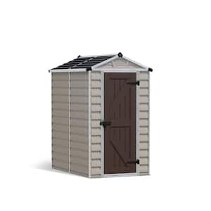 SkyLight 4 ft. x 6 ft. Tan Garden Outdoor Storage Shed