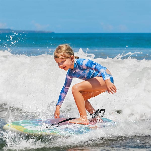 37 in. Colorful EPS Core XPE Deck HDPE Bottom Crescent Tail Light-Weight Surfboards