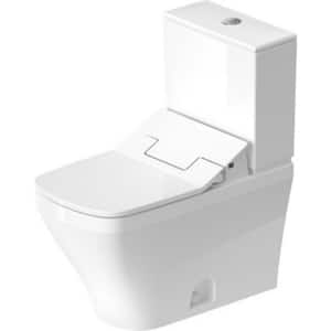 2-Piece 1.28 GPF Single Flush Elongated Toilet in White, Seat Included