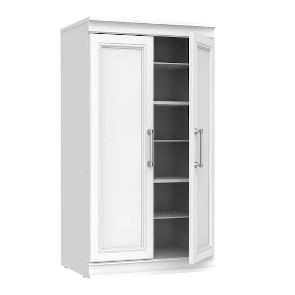 ClosetMaid Modular Storage 21.38 in. W White Reach-In Tower Wall Mount 12-Shelf Wood Closet System