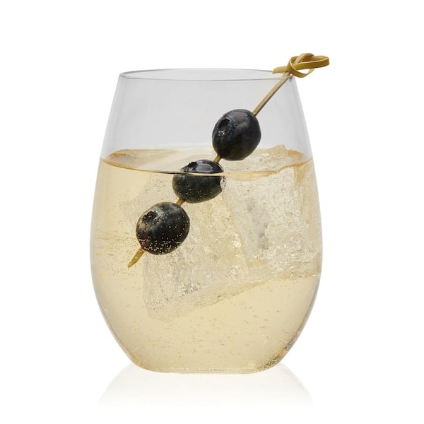Libbey Indoors Out 4-Piece Break-Resistant Stemless Wine Glass Set
