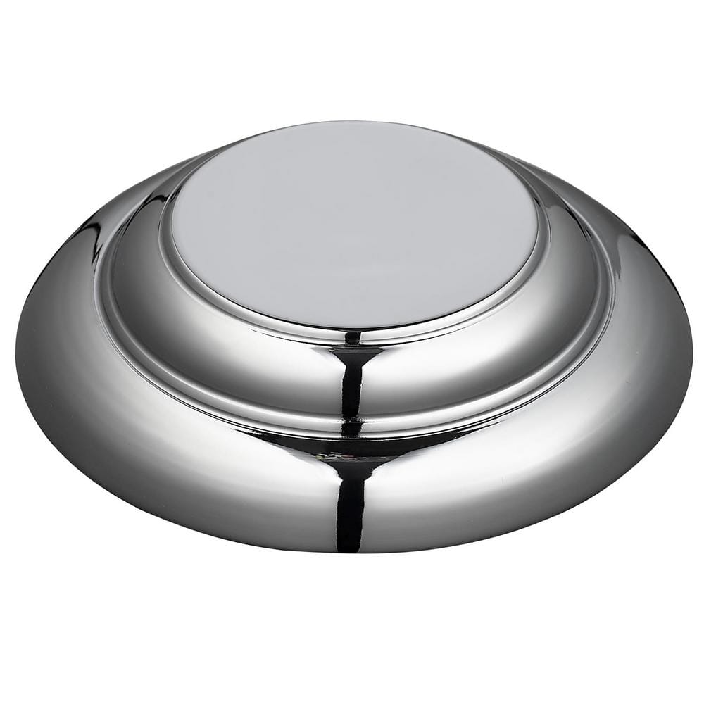 Duncan 14'' Chrome and Matte Black Flush Mount Light