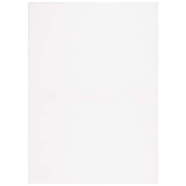 River 9 ft. x 12 ft. Ivory Solid Marle Area Rug