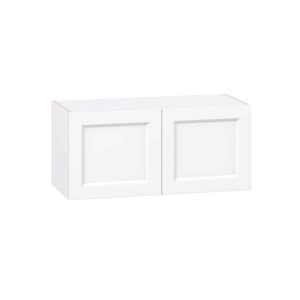 Laramie 33 in. W x 14 in. D x 15 in. H Assembled Wall Bridge Kitchen Cabinet in Painted Bright White