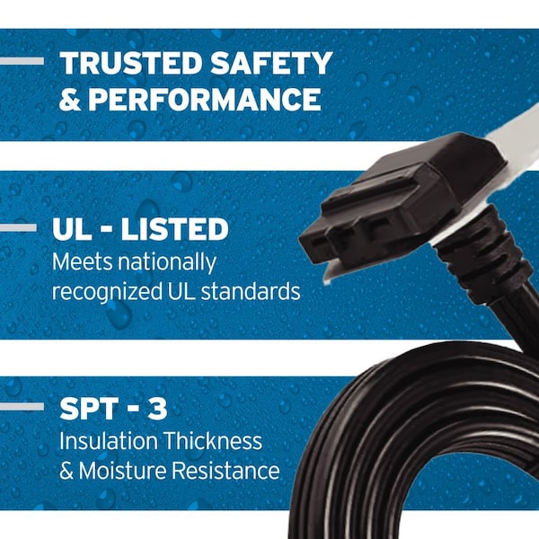 InSinkErator EZ Connect 3-Foot Power Cord for EZ Connect Power and