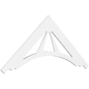 Pitch Stanford 1 in. x 60 in. x 27.5 in. (10/12) Architectural Grade PVC Gable Pediment Moulding