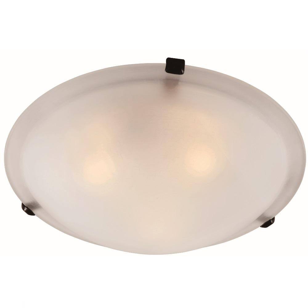 Trans Globe 58700 Flushmount - 12W in. - Rubbed Oil Bronze 