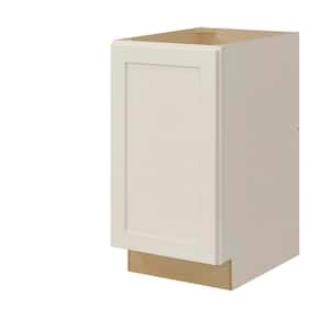 Avondale 18in W x 24 in D x 34.5 in H Ready to Assemble Plywood Shaker Double Trash Can Kitchen Cabinet in Antique White