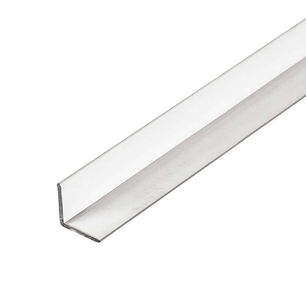 1/2 in. D x 1/2 in. W x 48 in. L Clear Butyrate Plastic 90° Even Leg Angle