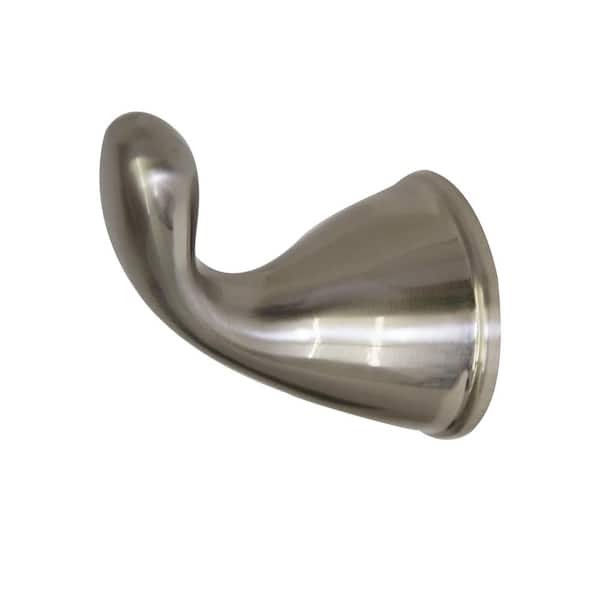 Design House Ames Single J-Hook Robe/Towel Hook in Brushed Nickel