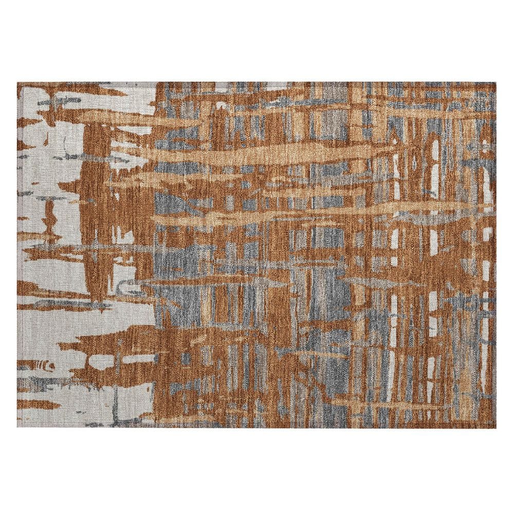 Chantille Machine Washable Indoor/Outdoor Abstract ACN2989 Paprika 3 ft. x 4 ft. Area Rug price history on PriceWatchPro