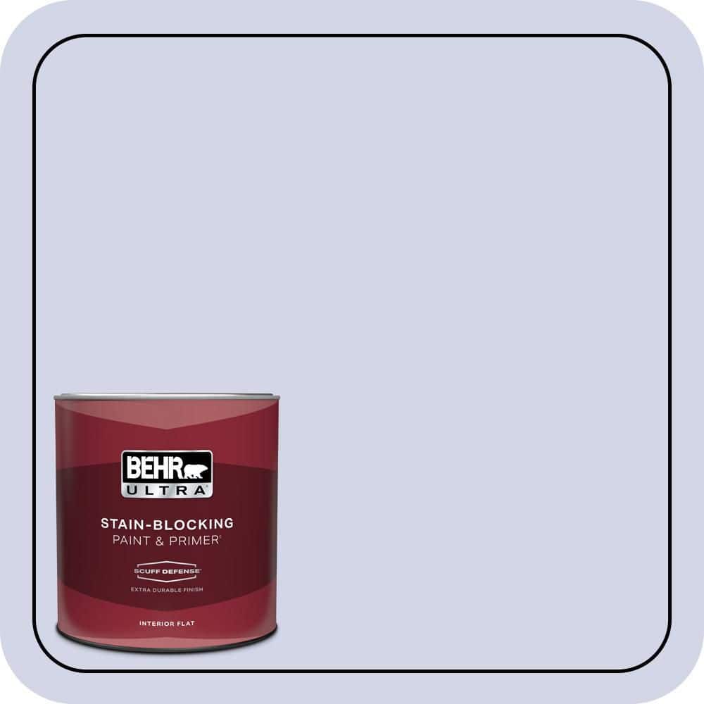 1 qt. #T12-17 Violet Water Extra Durable Flat Interior Paint & Primer price history on PriceWatchPro