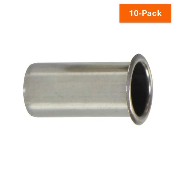 1/2 in. Stainless Steel Insert for Lead-Free Brass Compression Stop Valves (10-Pack)