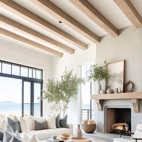 RY　B:MING by BEAMS / CEREMONY EVERMARK Tan Mesa 4 in. x 6 in. x 96 in. Stainable Wood Faux Beam
