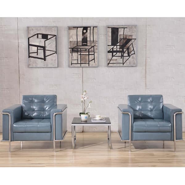Flash Furniture Gray Faux Leather Side Chair