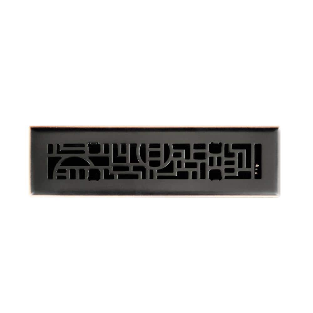 2 in. x 12 in. Cosmopolitan Floor Register in Oil Rubbed Bronze price history on PriceWatchPro