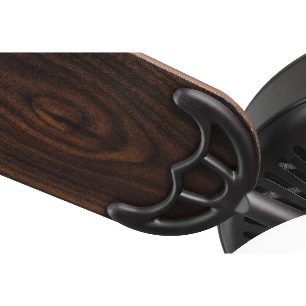 Architectural Bronze 52" Ceiling Fan with Reversible Blades and Lighting
