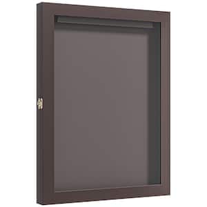 28 in. x 35 in. Brown Picture Frame UV/Dust Protection Sports Jersey Frame Display Case Wall-Mounted Memorabilia