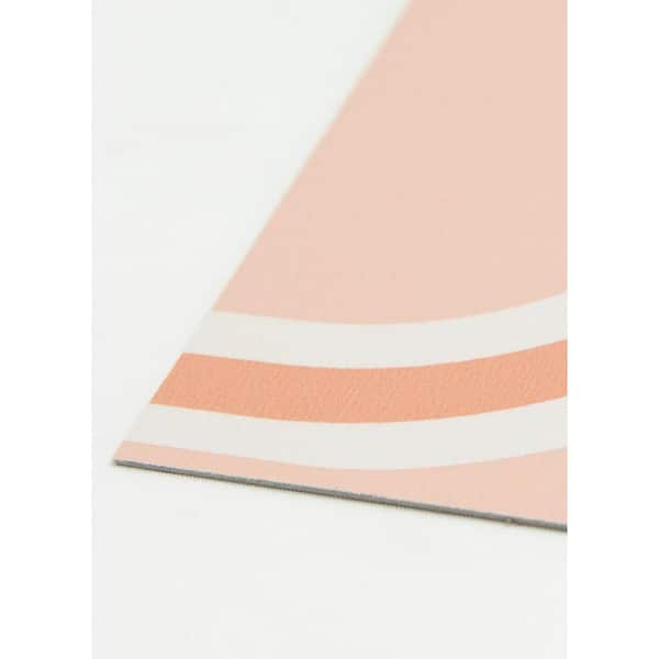 12 in. x 12 in. Orange Brenda Daworld Water Resistant 3MIL Peel and Stick Vinyl Floor Tiles (20-tile, 20 sq. ft.)