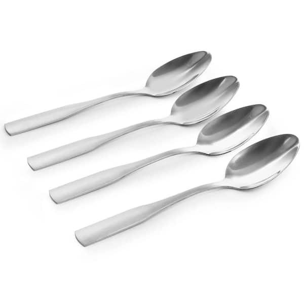 Wood and Steel Measuring Spoons Set - Matte Silver Finish with wooden –  Gibb & Daan
