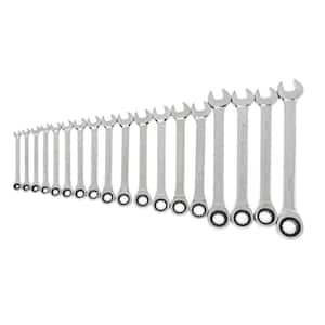72-Tooth 12 Point Ratcheting Combination Metric Wrench Set (18-Piece)