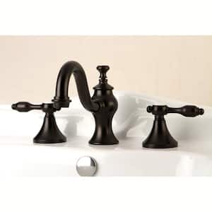 Tudor 8 in. Widespread 2-Handle High-Arc Bathroom Faucet in Oil Rubbed Bronze