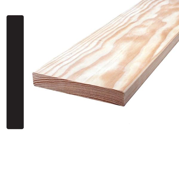 Alexandria Moulding Douglas Fir S4SE4E 1 in. x 5 in. x 96 in. Mixed Grain Board