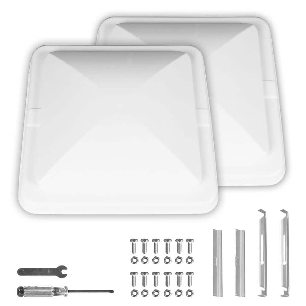 2 Pack RV Roof Vent Covers 14 x 14 x 3.25 Inch White Replacement Camper Trailer Motorhome Lid Universal Fit price history on PriceWatchPro