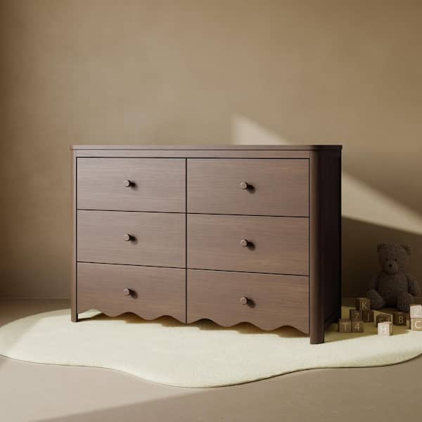 Casablanca Hazelnut 6 Drawer 48.11 in. Wide Dresser