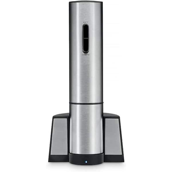 Adrinfly Electric Wine Opener 3.50 in. W. x 4.75 in. x 10.00 in. Stainless Steel, Compact, Cordless, Lightweight Design