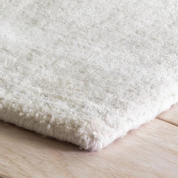 Nordic Hand Loom Knotted Performance White 6 ft. x 9 ft. Indoor Area Rug