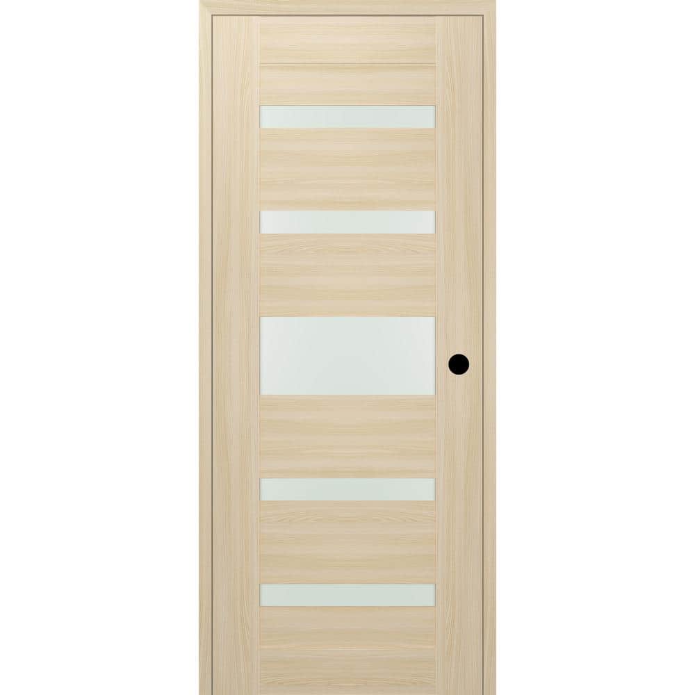 Vona 07-05 DIY-Friendly 36 in. x 80 in. Left-Hand Frosted Glass Loire Ash Wood Composite Single Prehung Interior Door price history on PriceWatchPro