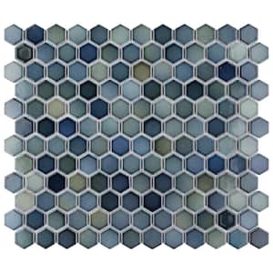 Hudson 1 in. Hex Atlantis 11-7/8 in. x 13-1/4 in. Porcelain Mosaic Tile (11.2 sq. ft./Case)