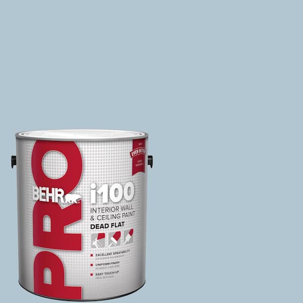 BEHR PRO 1 gal. #MQ5-50 Opal Waters Dead Flat Interior Paint