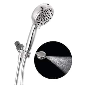 ProClean 6-Spray Wall Mount Handheld Shower Head 1.75 GPM in Chrome