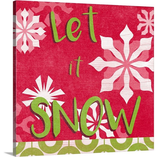 GreatBigCanvas 24 in. x 24 in. Let's Get Jolly VI by June Erica Vess Canvas Wall Art