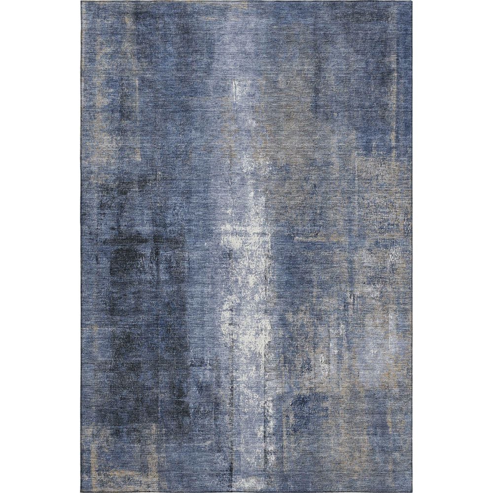 Mayfield Premium Machine Washable Abstract AMF1980 Navy 3 ft. x 4 ft. Area Rug price history on PriceWatchPro