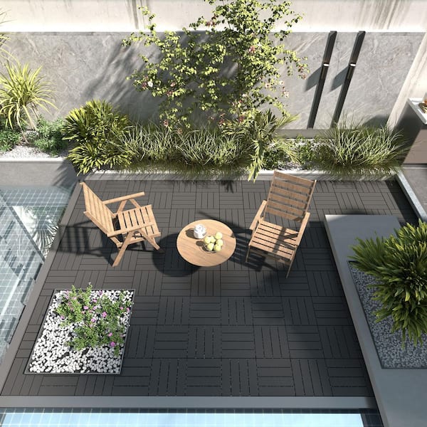 DENISLAWN 12 in. x 12 in. Plastic Interlocking Deck Tiles