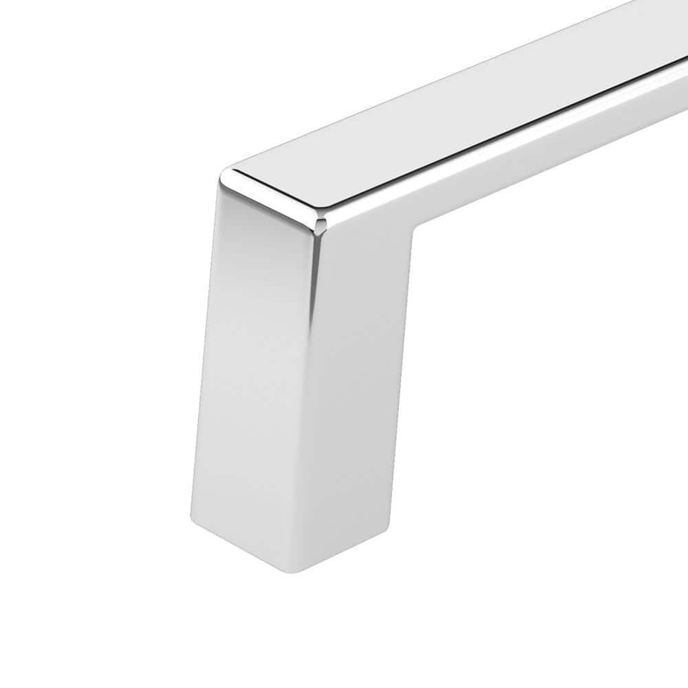 Chrome Modern Rectangular Cabinet and Drawer Pull Handle