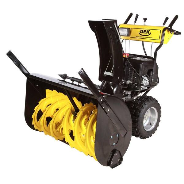 DEK 36 in. Commercial 420cc Electric Start 2-Stage Gas Snow Blower w/Headlights, Bonus Drift Cutters and Clean-Out Tool