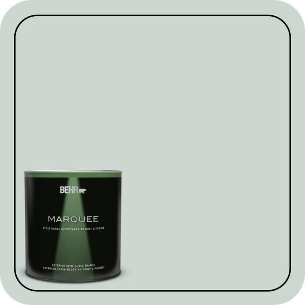 BEHR MARQUEE 1 qt. #MQ3-21 Breezeway Semi-Gloss Enamel Exterior Paint & Primer