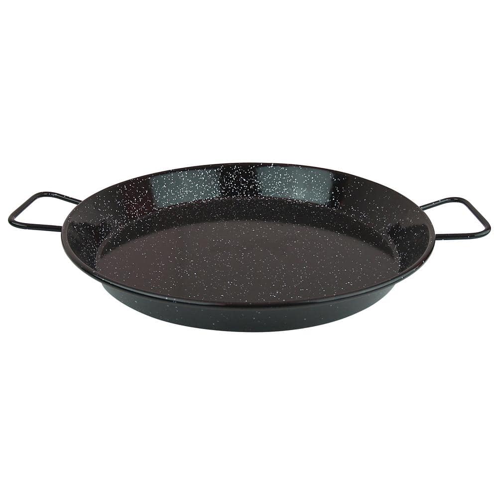 Magefesa 12-Inch Black Enameled Steel Paella Pan