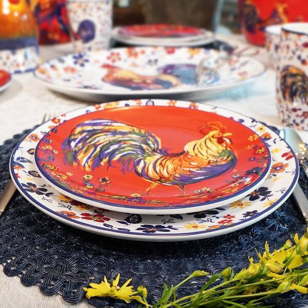 thumbnail image 2 of Certified International Harvest Morning Salad Plates - Set Of 4 Multicolor Dessert Plates 2 of 6