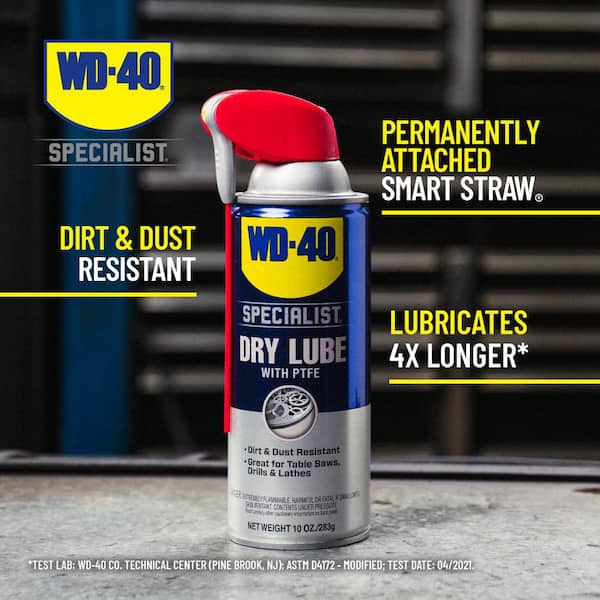10 oz. Dry Lube with PTFE, Lubricant with Smart Straw Spray (2-Pack)