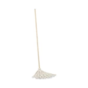 Commercial Deck String Mop with 48 in. Wooden Handle, 12 oz. Cotton Fiber Head (6/Pack)