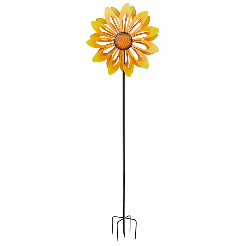 アクセサリー sunflower Rainbow Flower Happy Face CZ Sunflower Pendant Gold Plated