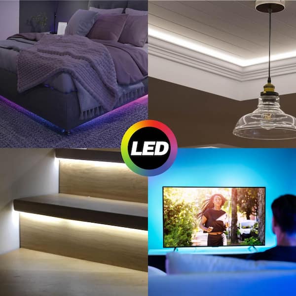 auraLED 64 ft. USB Plug-in Dimmable Cuttable Color Changing