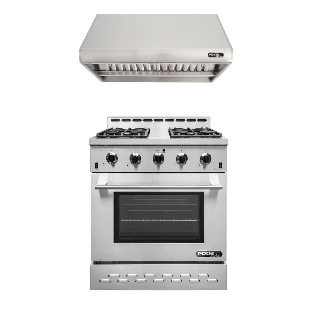 NXR Entree Bundle 30 in. 4.5 cu. ft. ProStyle Gas Range with